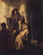 REMBRANDT Harmenszoon van Rijn The Presentation of Jesus in the Temple Spain oil painting artist